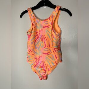 Primark Orange One Piece Bathing Suit Girls Size 3/4 Years